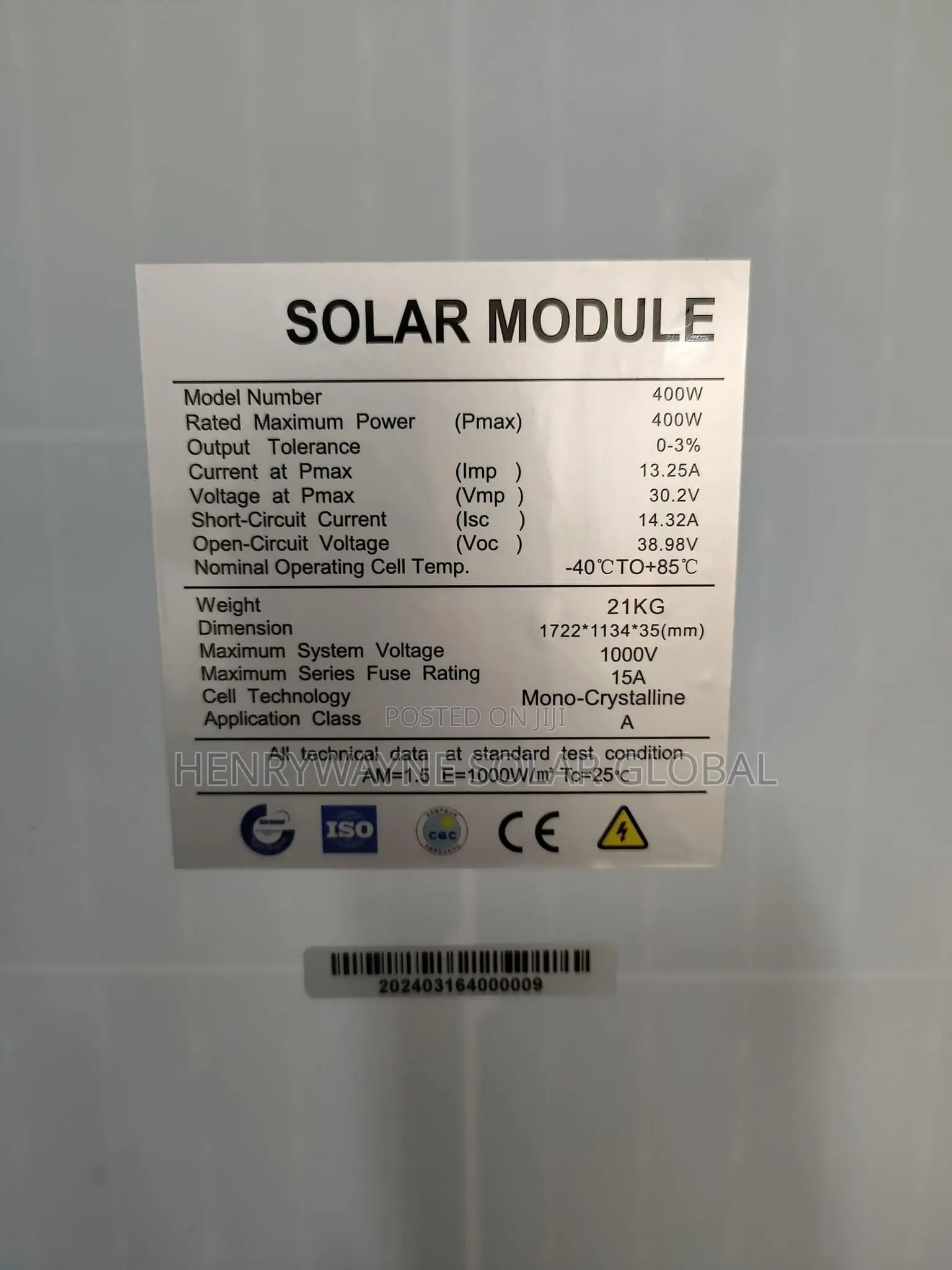 400watts Solar Module