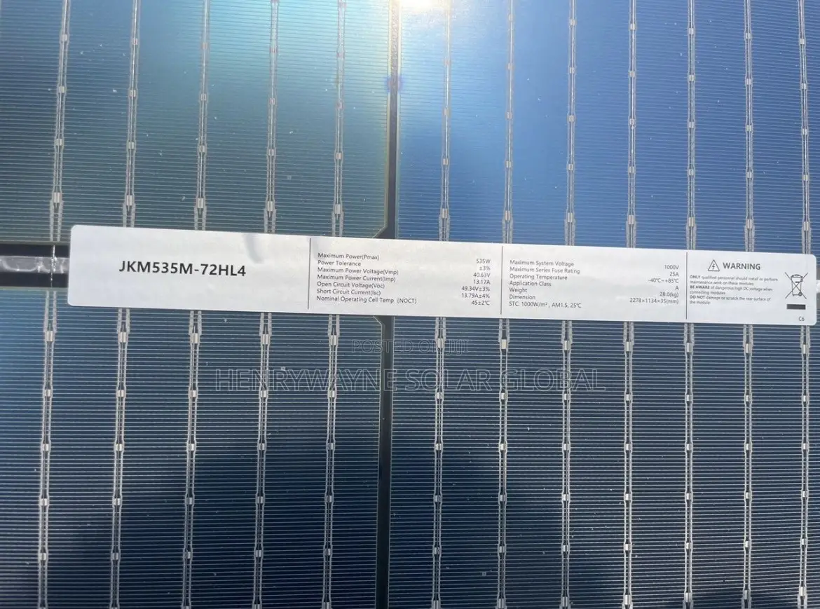 580watts Jinko Solar Panel