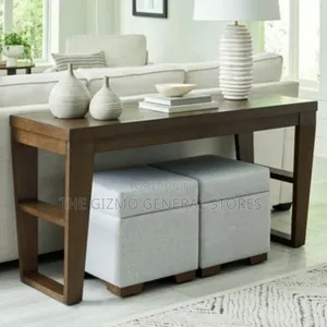 Elena Sofa Table Two Ottomans
