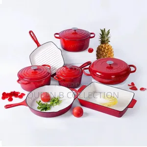 11 Pieces Cast Iron Pot