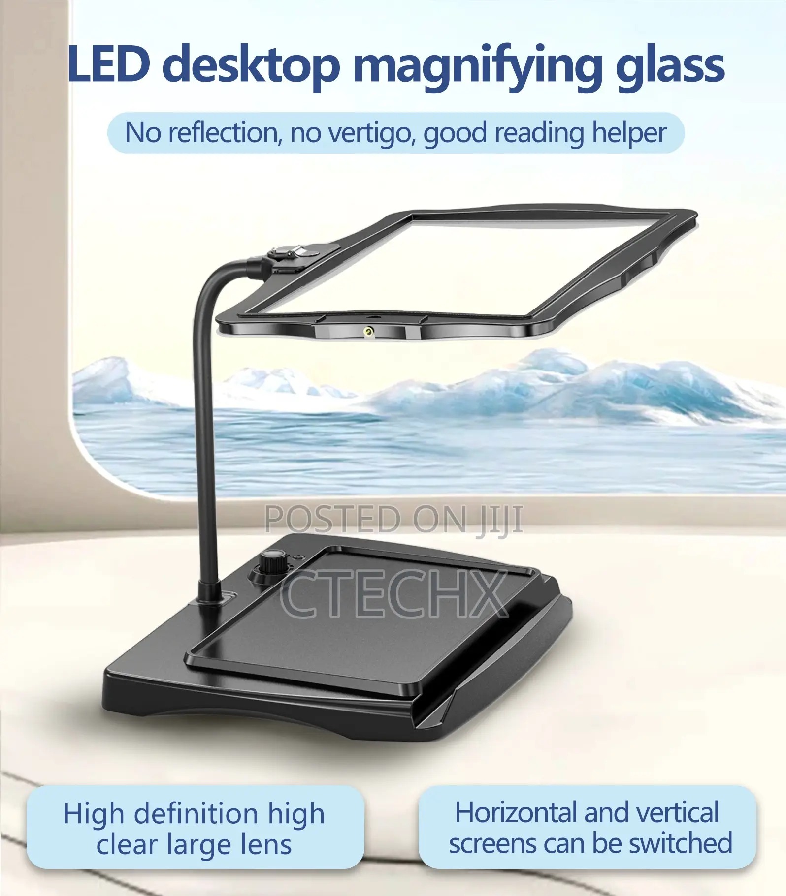 Led Desktop Screen Magnifier With High Definition Large Lens
