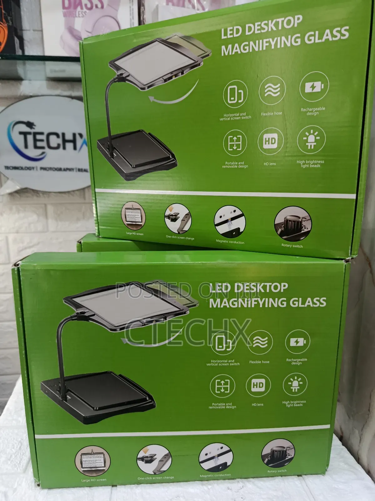 Led Desktop Screen Magnifier With High Definition Large Lens