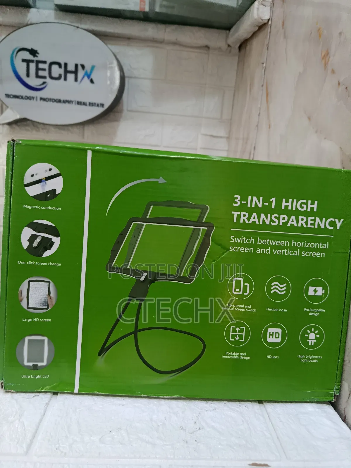 10x Rechargeable Neck Magnifying Glass With Light and Stand