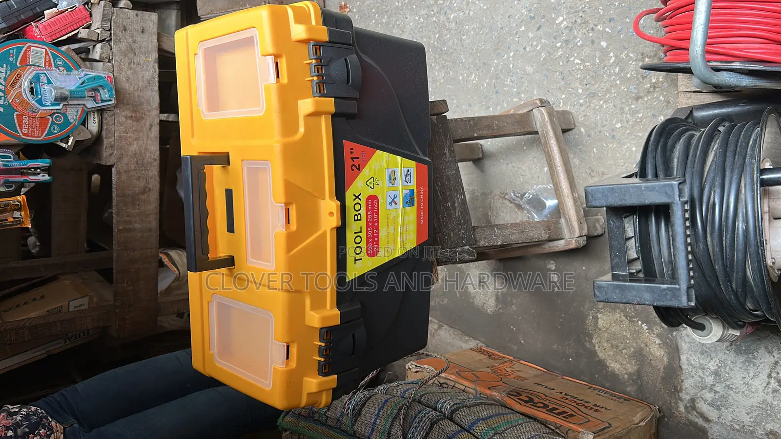 Empty Plastic Tools Box 13” 15” 18” 21”