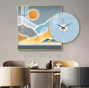 2in1 Set Clock Crystal Acrylic