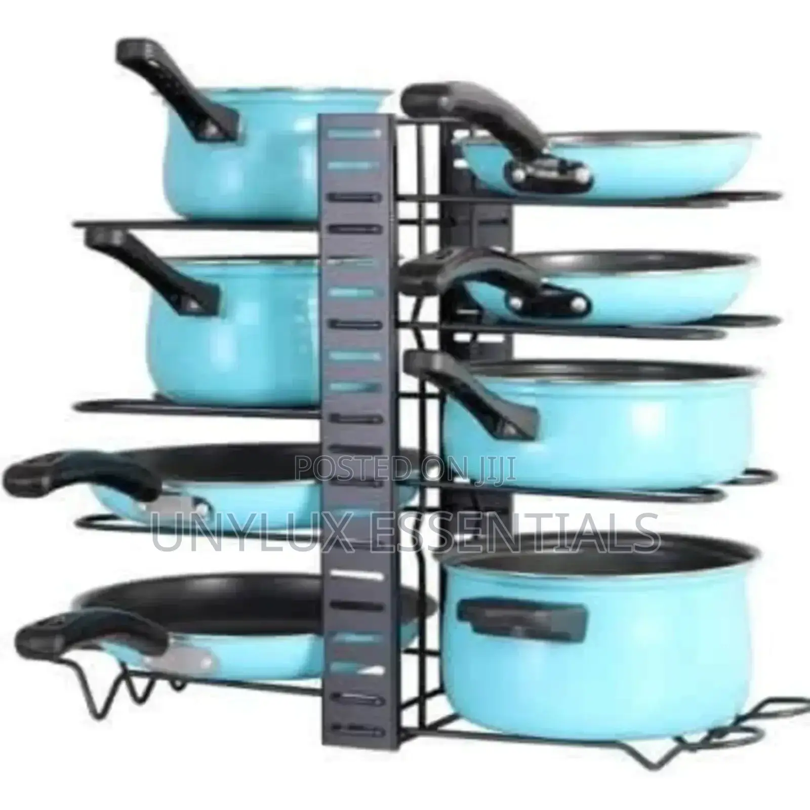 Adjustable Pot and Pan Rack Organizer