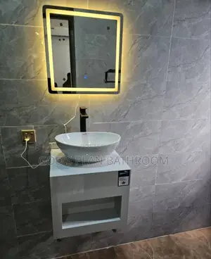 Hanging Cabinet Basin With Led Mirror