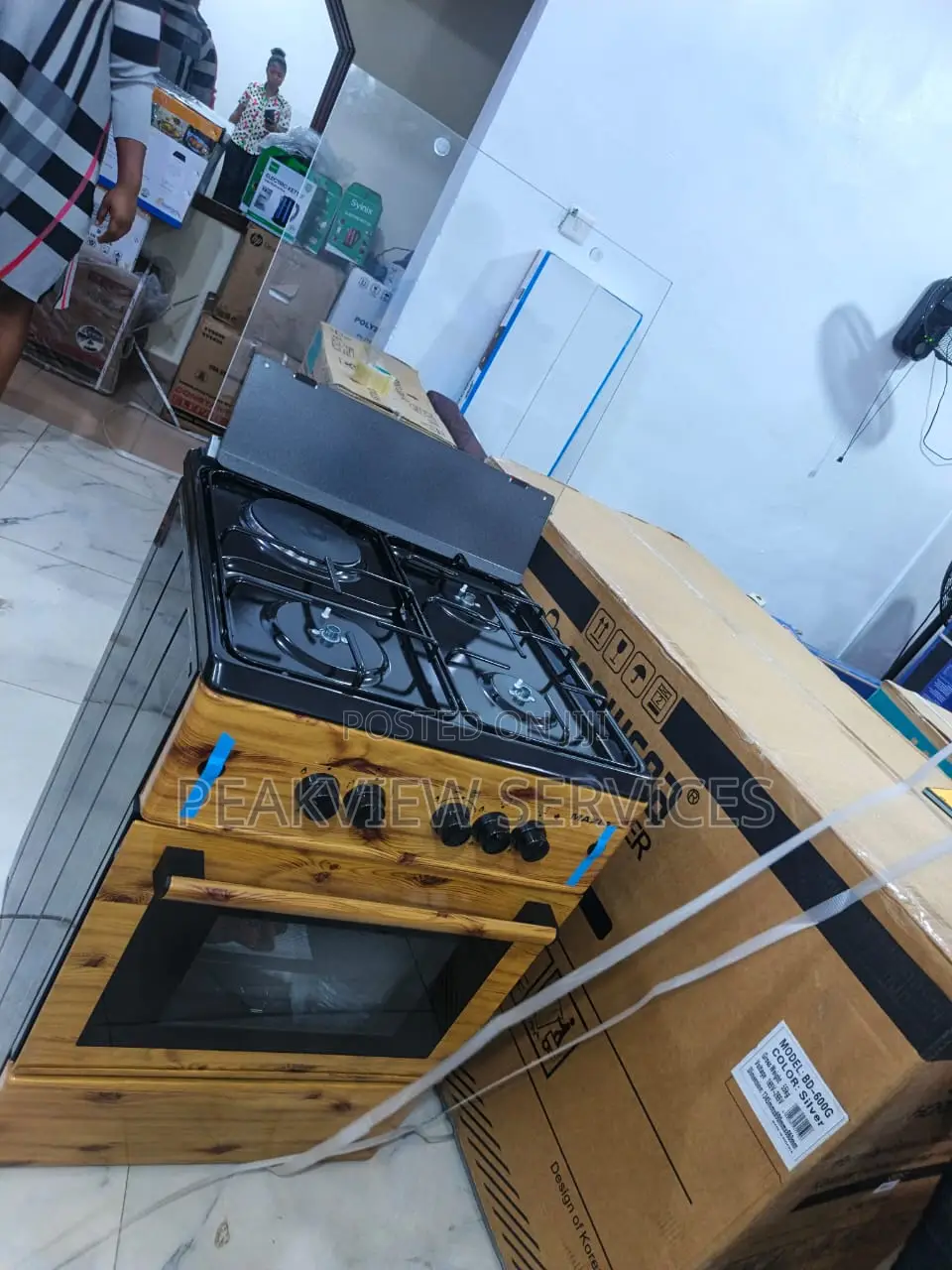 Maxi 3+1 Burner Gas Cooker 60x60