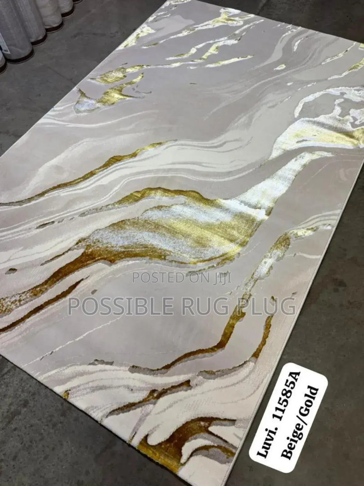 Beige Gold Turkish Rug