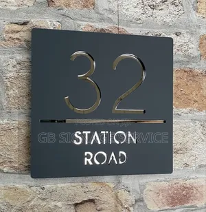 House Number Description Sign