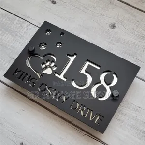 House Number Description Sign