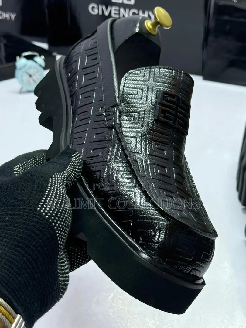 Givenchy Patterned Leather Loafers