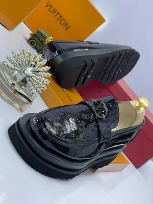 Patent Leather Louis Vuitton Patterned Loafers