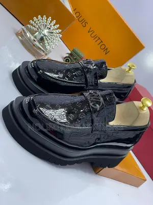 Patent Leather Louis Vuitton Patterned Loafers