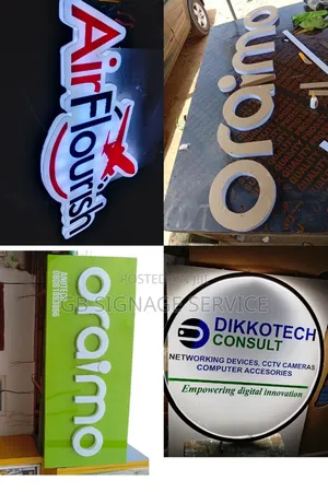 3d Led Sign, Neon Sign, General Signage