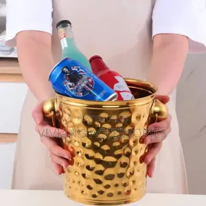 Stainless Gold Hammered Wine/ Champagne Bucket 
3liters And
5liters