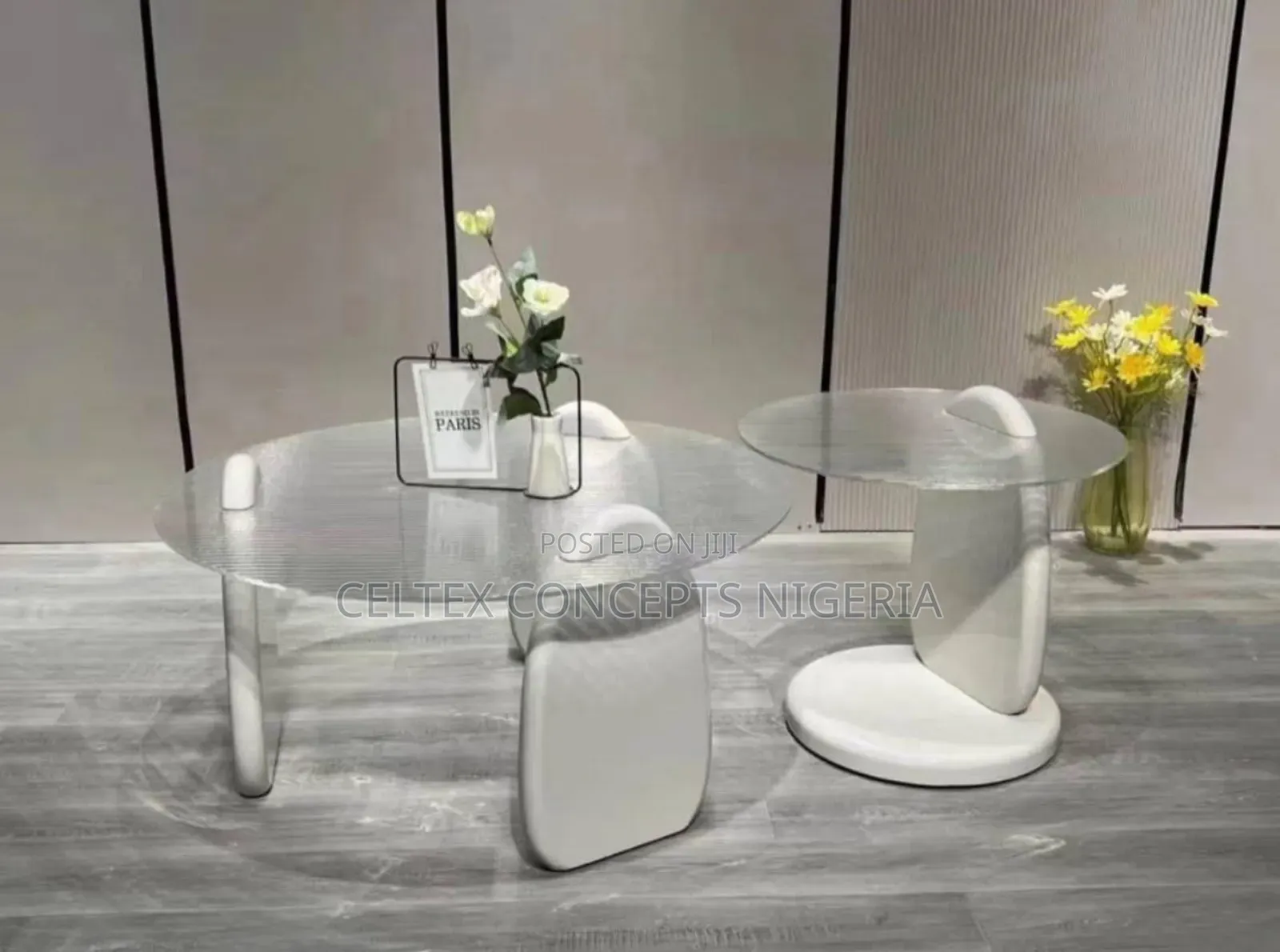 Modern 2 In1 Glass Table