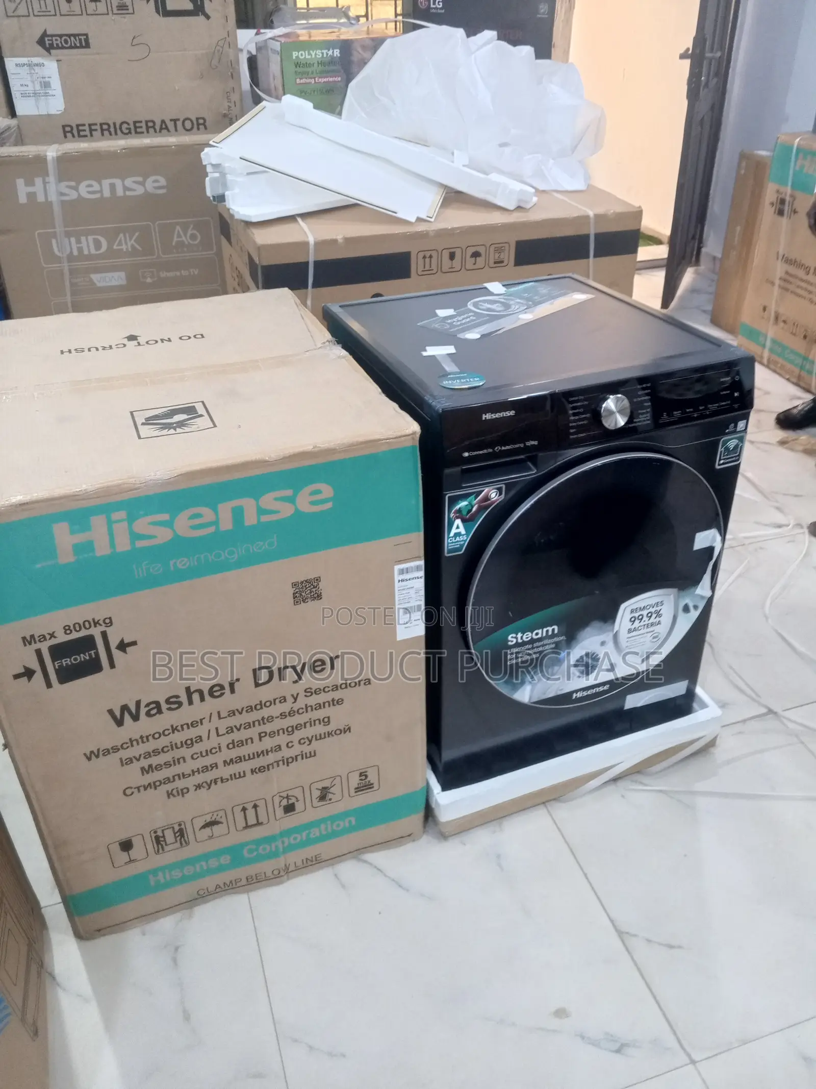 Hisense 12.8kg Washer Dryer – Smart Control Front Loading