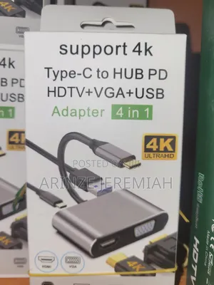 4 in 1 Usb Type-C to Hub Power Adaptor