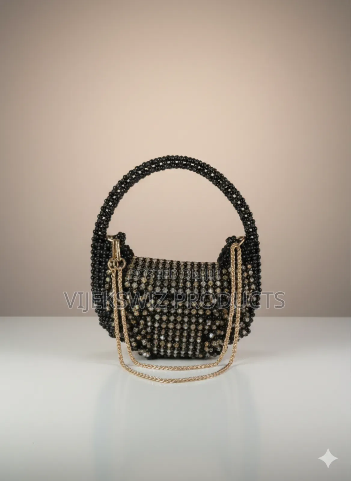 Luxury Shiny Crystal Beaded Bag