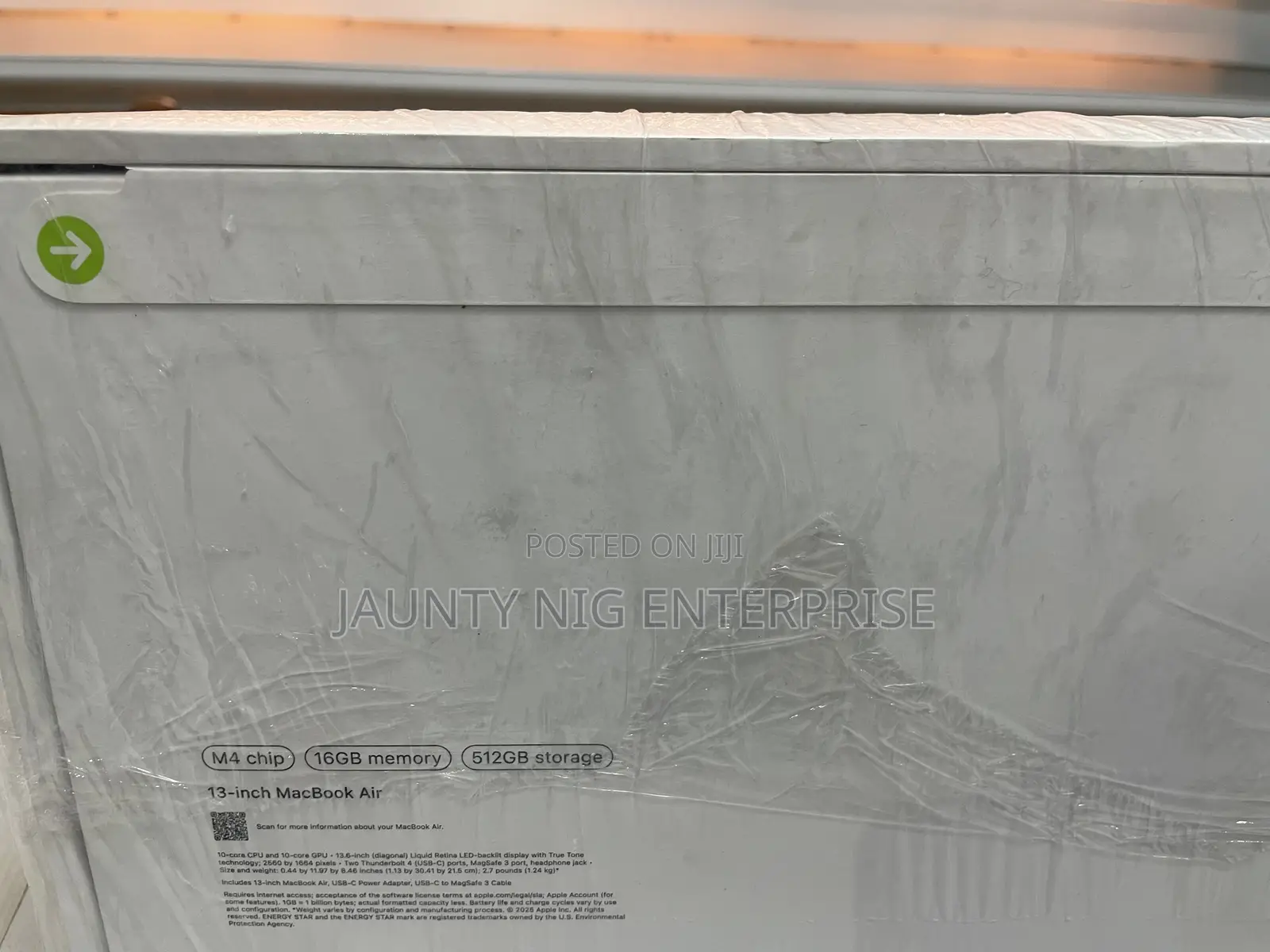 New Laptop Apple MacBook Air 16GB Apple M4 SSD 512GB