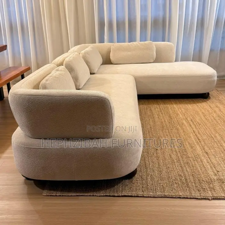 Modern Executive L Shaped Fabrics Sofa