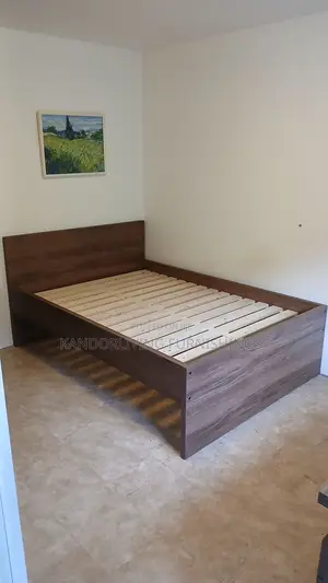 4.5 By 6 Wooden Board Bed Frame In Awoyaya
