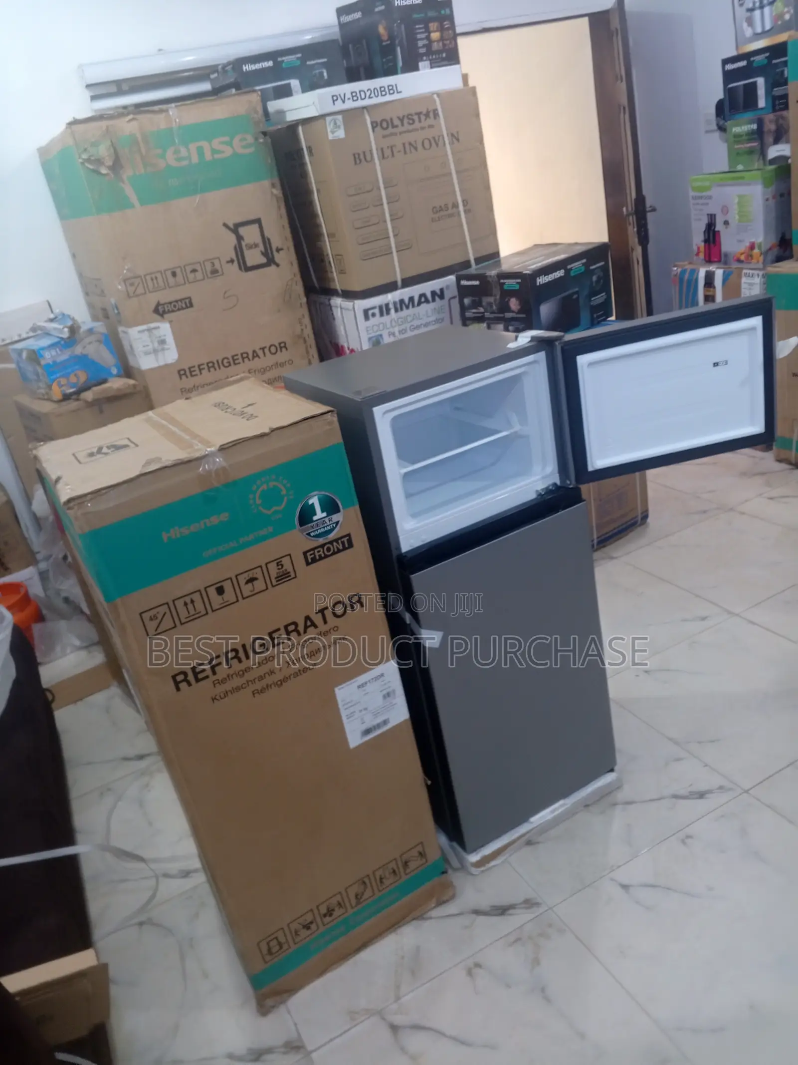 Brand New Hisense 172dr 124l Silver Double Door Fridge