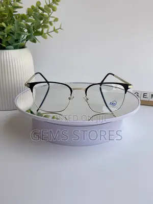 Classic Browline Blue Light Blocking Glasses - Gold Black Metal