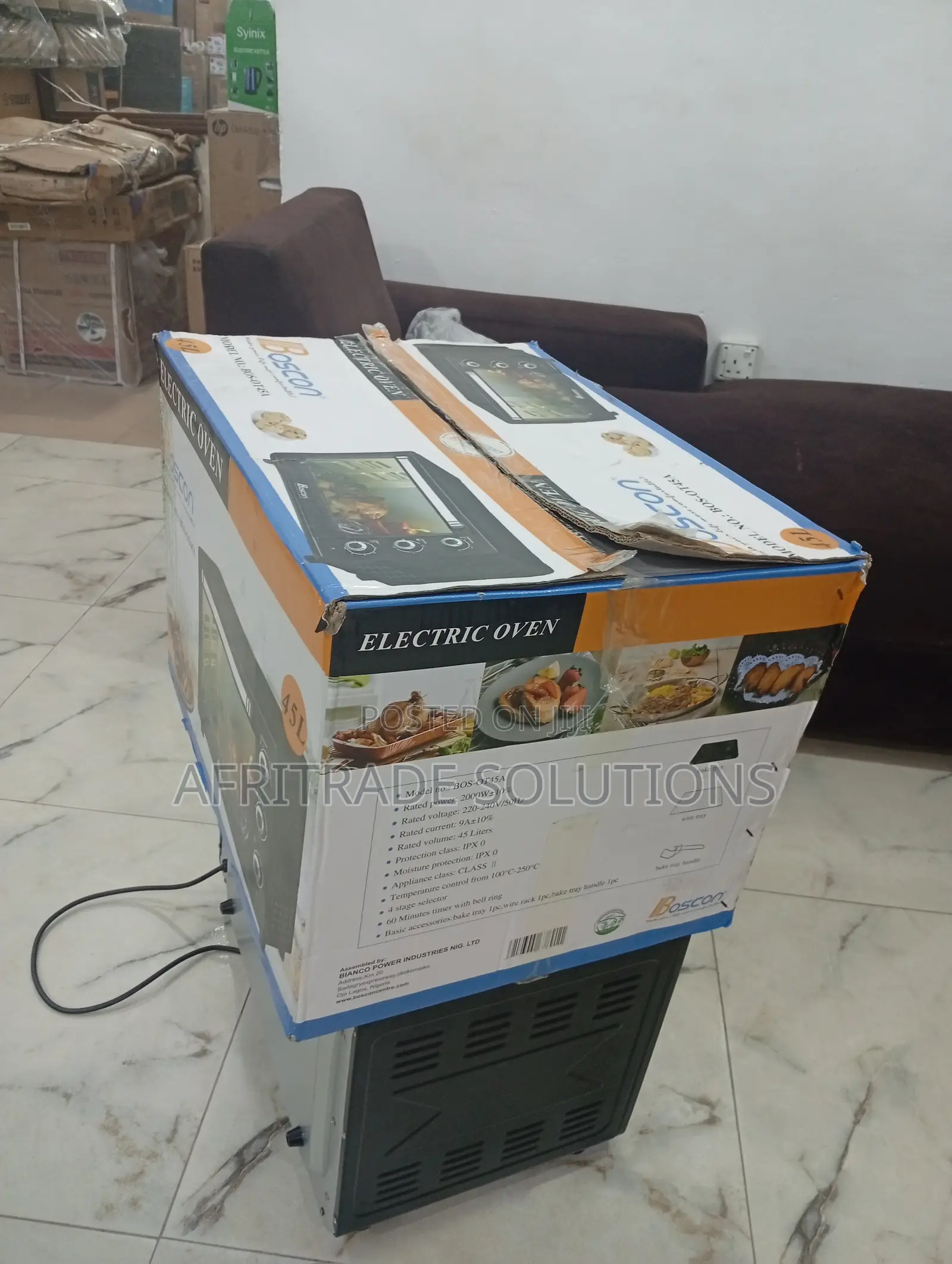 Boscon 45l Electric Oven for Versatile Cooking