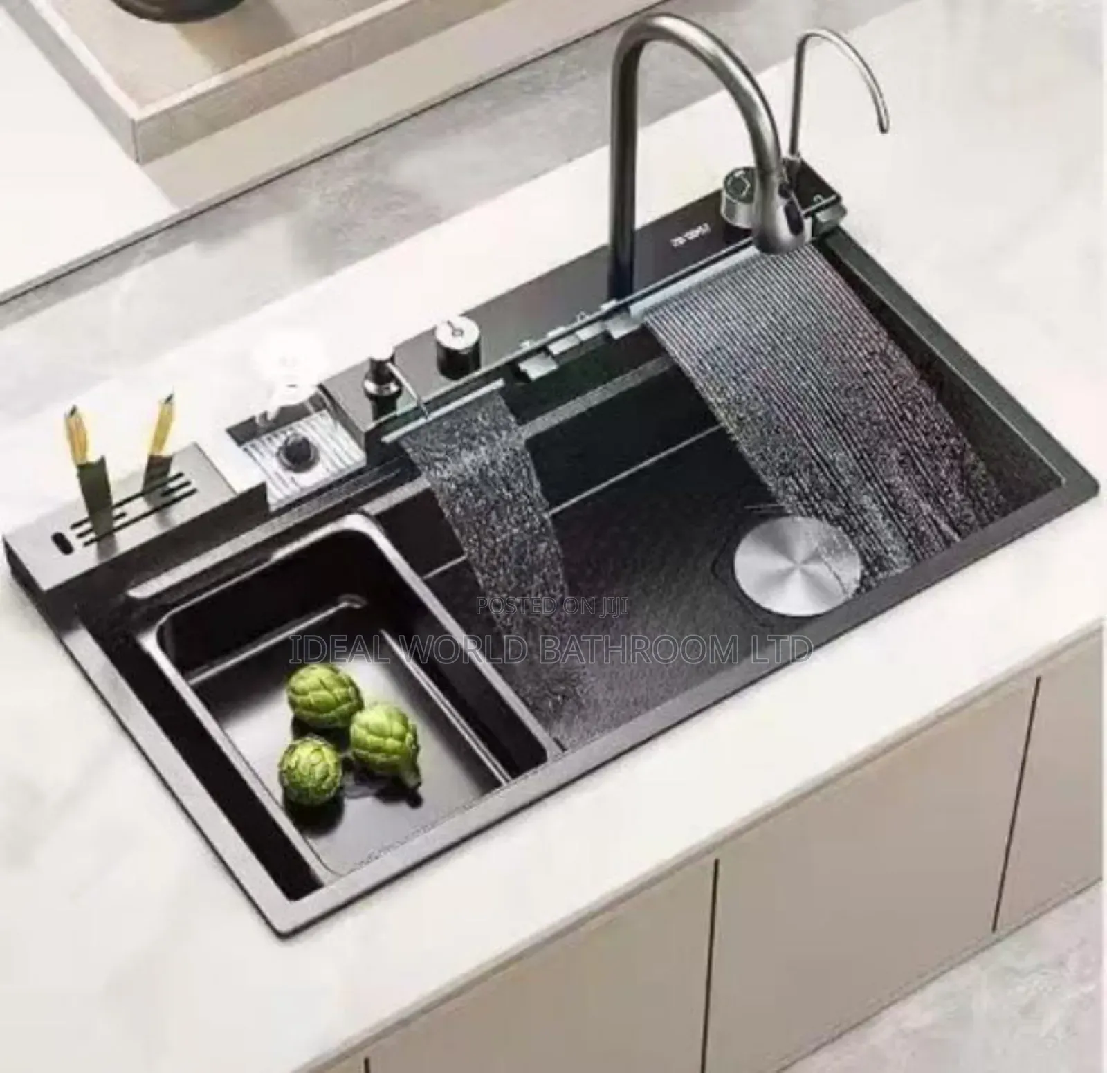 Black Double Bow Sink