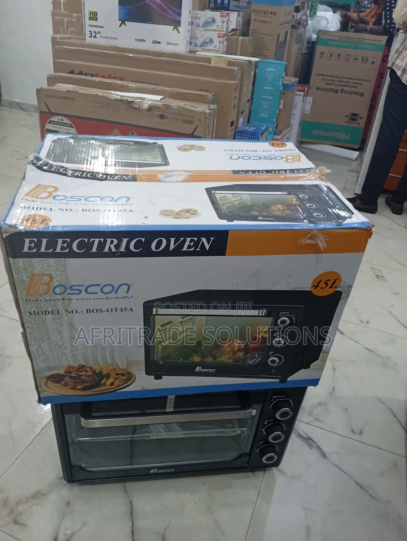 Boscon 45l Electric Oven With Safety Features