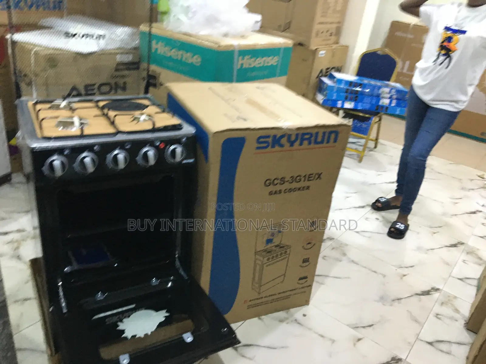 Skyrun 3+1 Gas Cooker With Auto Ignition