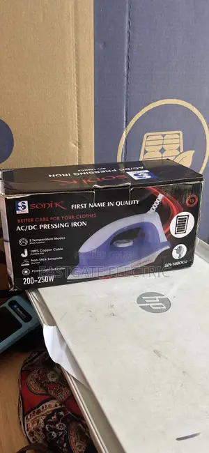 Solar Pressing Iron Sonik 250w Ac/Dc Pressing Iron