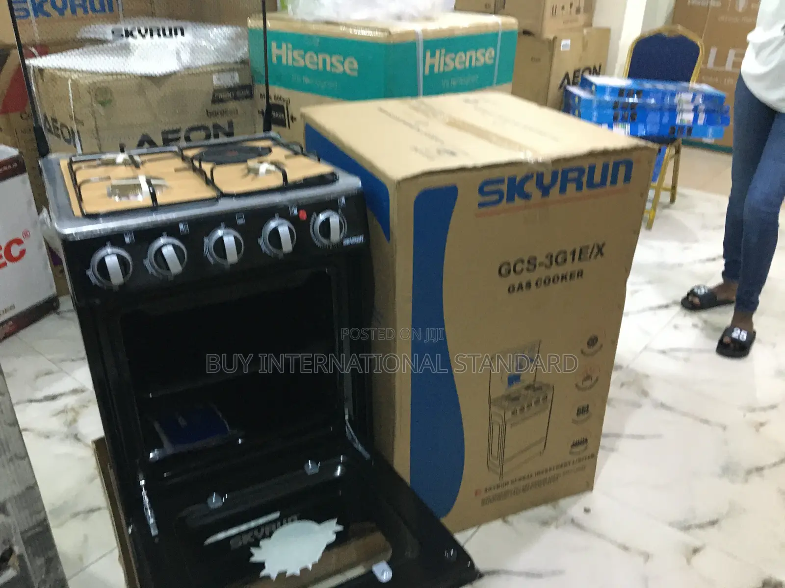 Skyrun 3+1 Full Standing Gas Cooker
