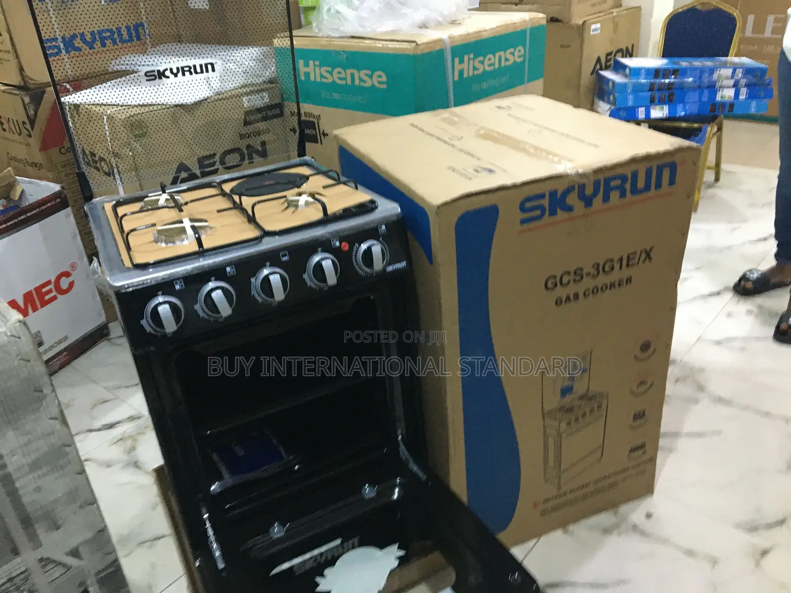Skyrun 3+1 Full Standing Gas Cooker