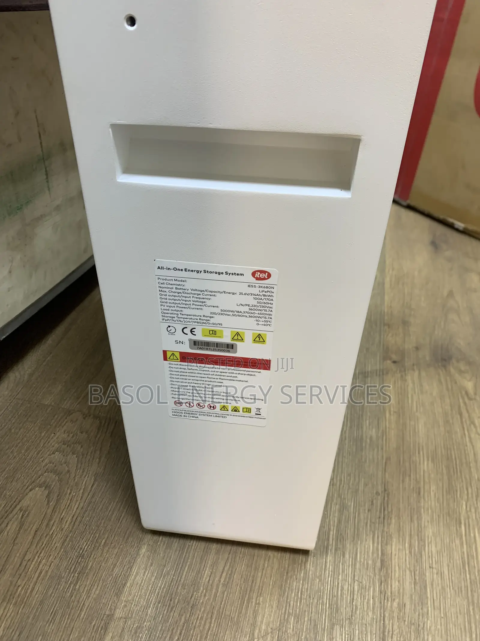 3600kw/8000kwh Itel Solar Generator