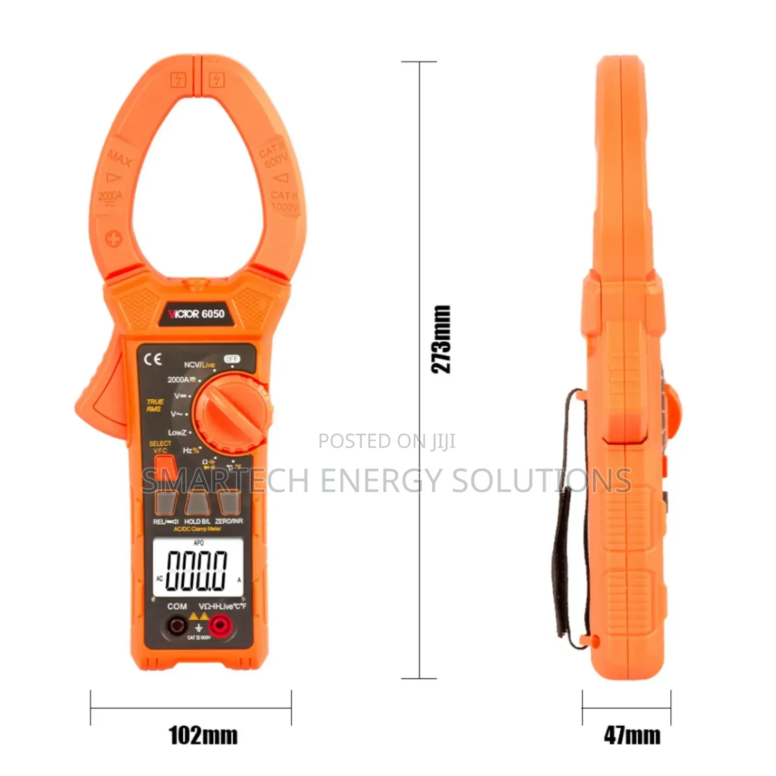 Victor 6050 Auto Range 2000a Ac/Dc Current Voltage Diode Clamp Meters