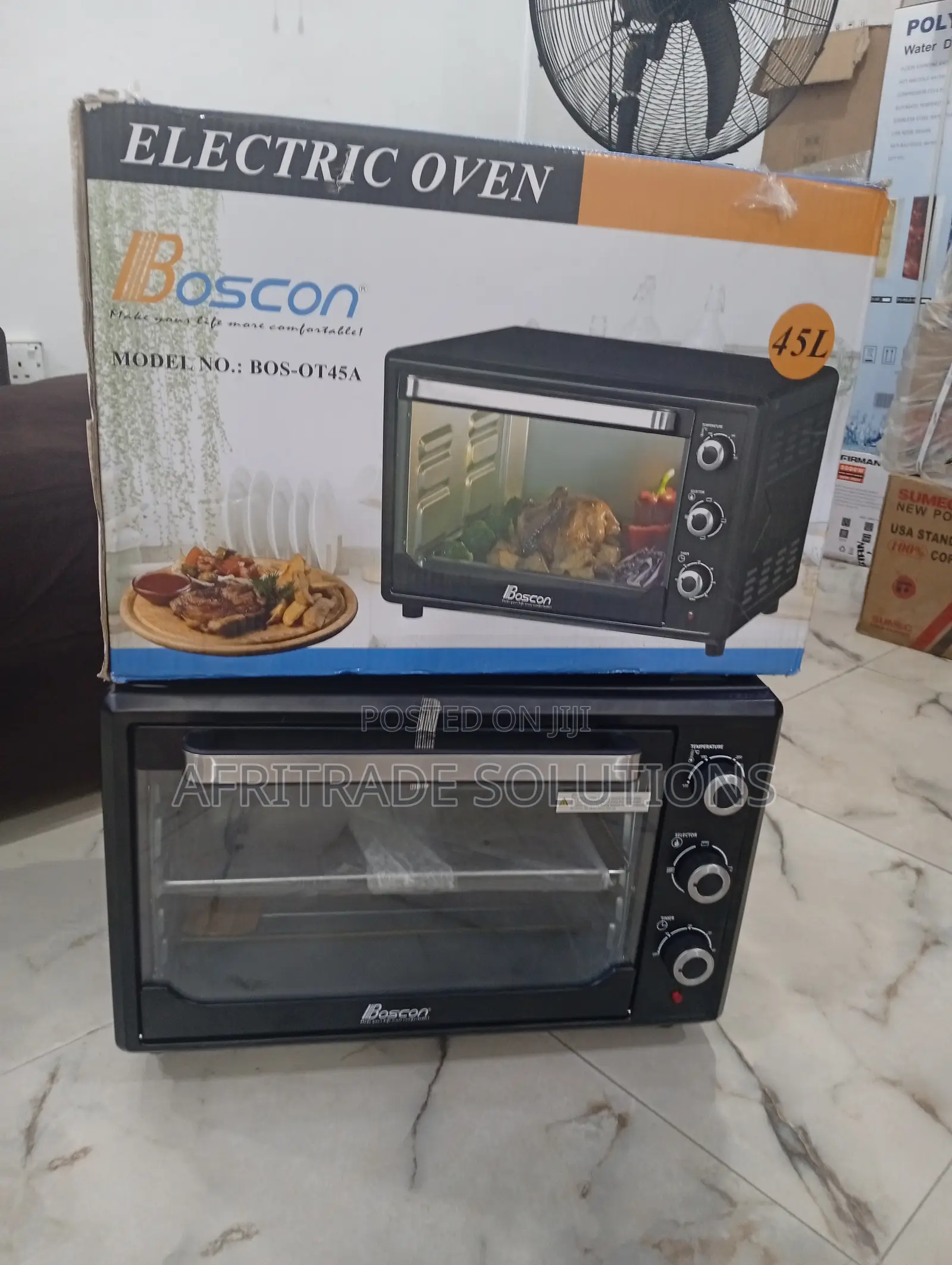 Boscon 45l Electric Oven – Adjustable Temperature Control