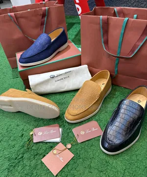 Summer Walk Crocodile Leather Loafers Loro Piana