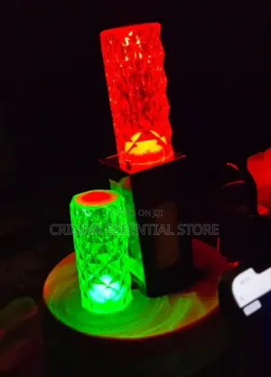 16 Lights Rechargeable Touch-Pad Rose Diamond Table Lamp