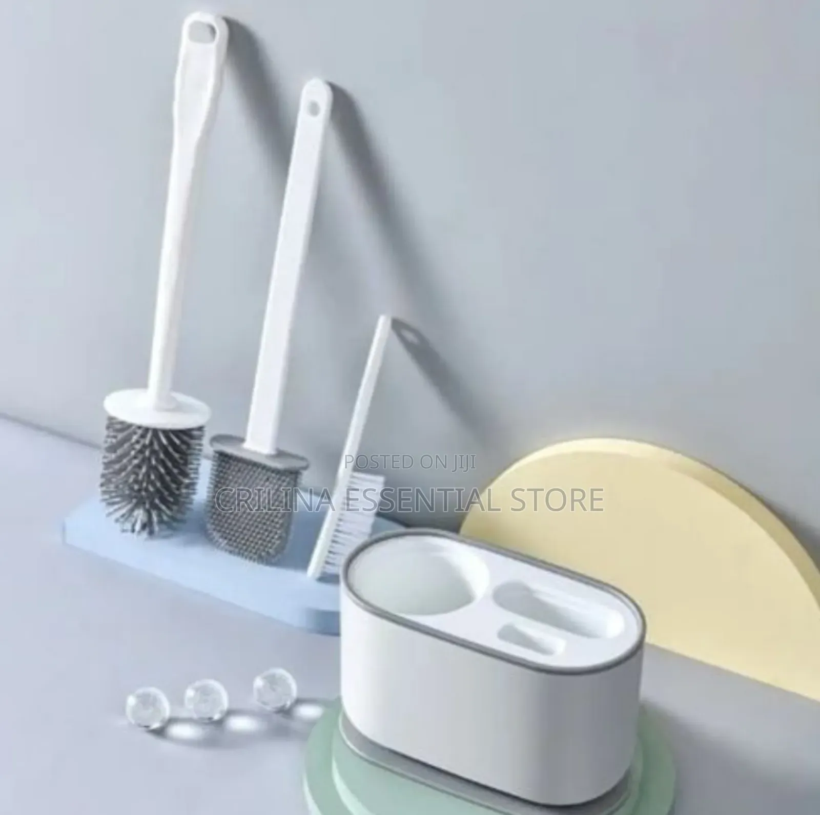 3-in-1 Toilet Brush Set