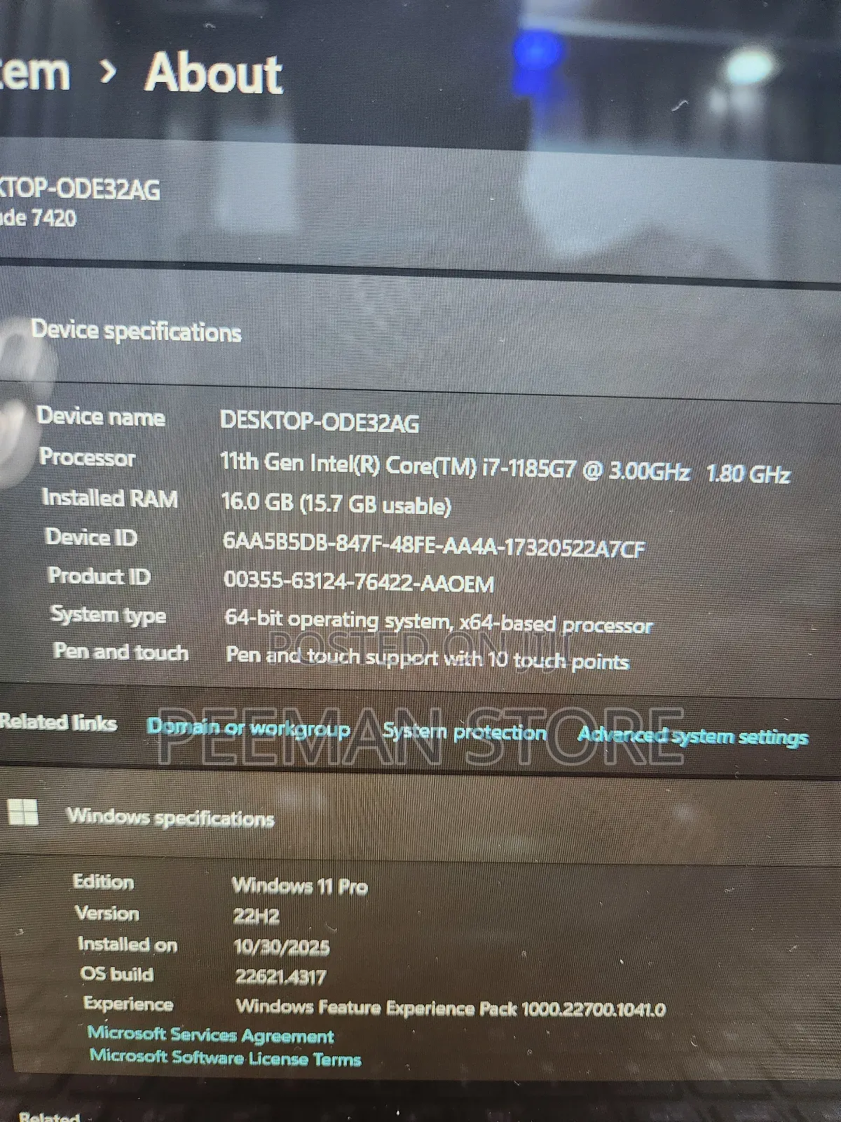 Laptop Dell Latitude 7420 16GB Intel Core I7 SSD 256GB