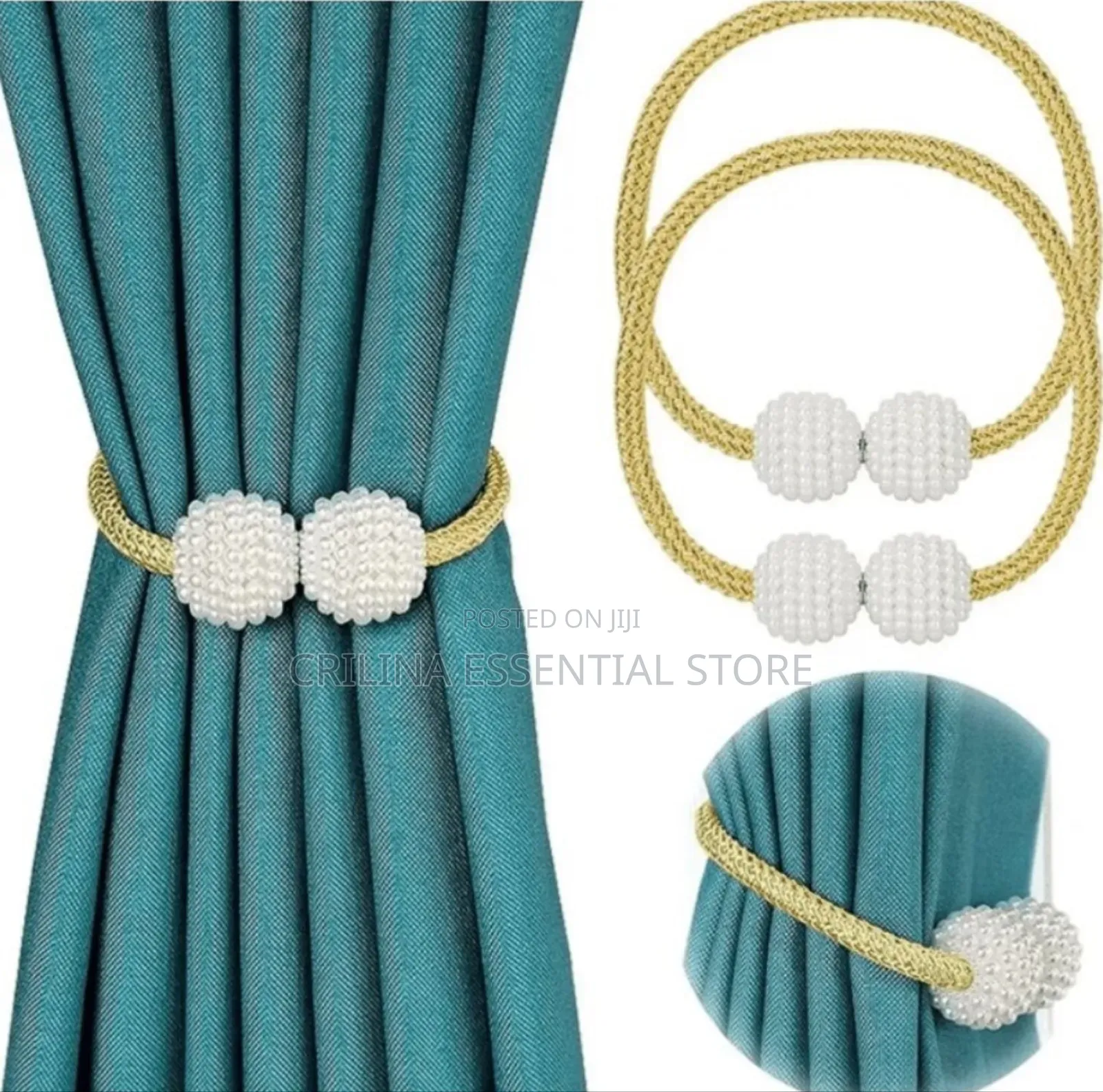 2pcs Magnetic Window Curtain Tie