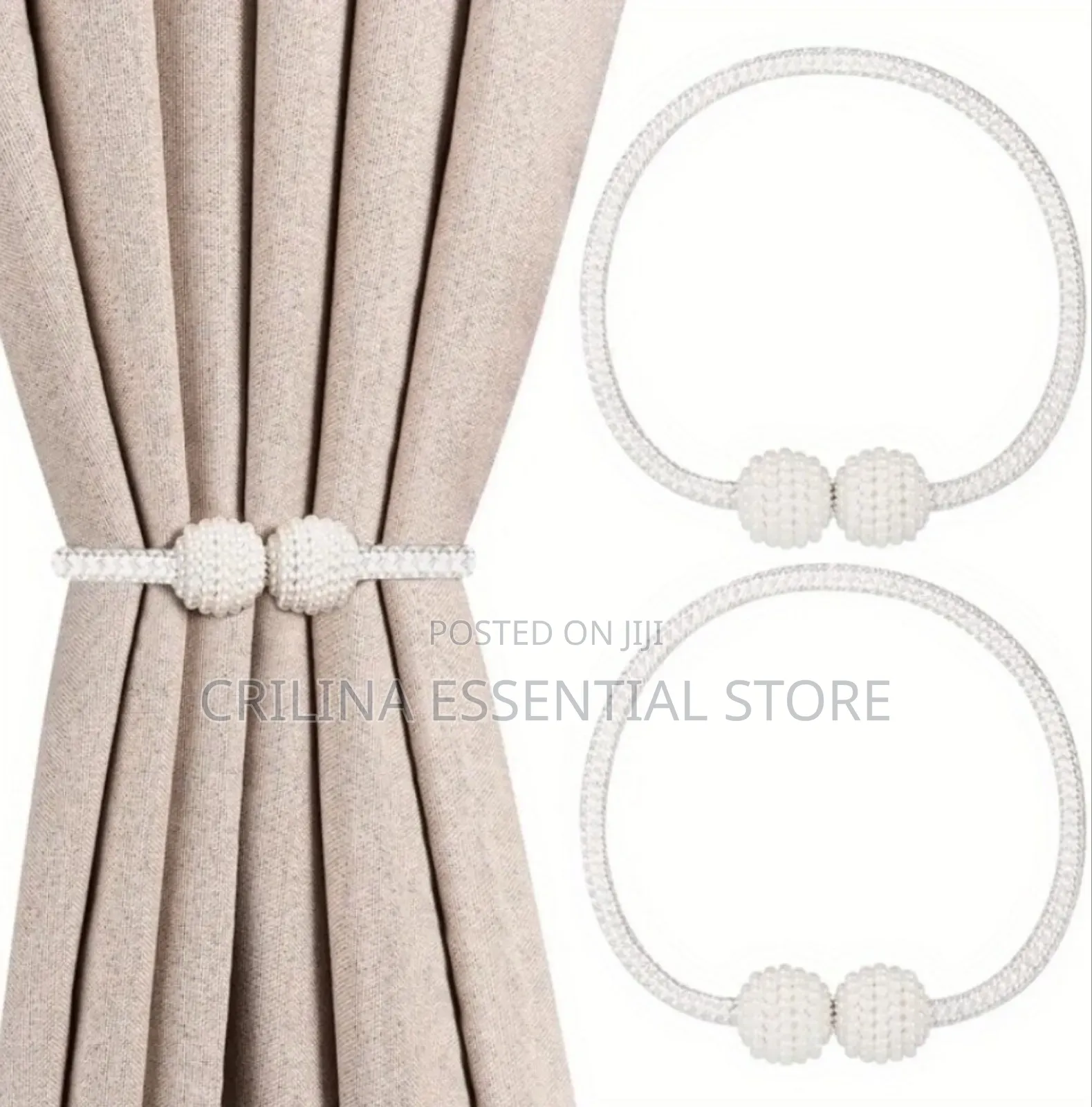 2pcs Magnetic Window Curtain Tie