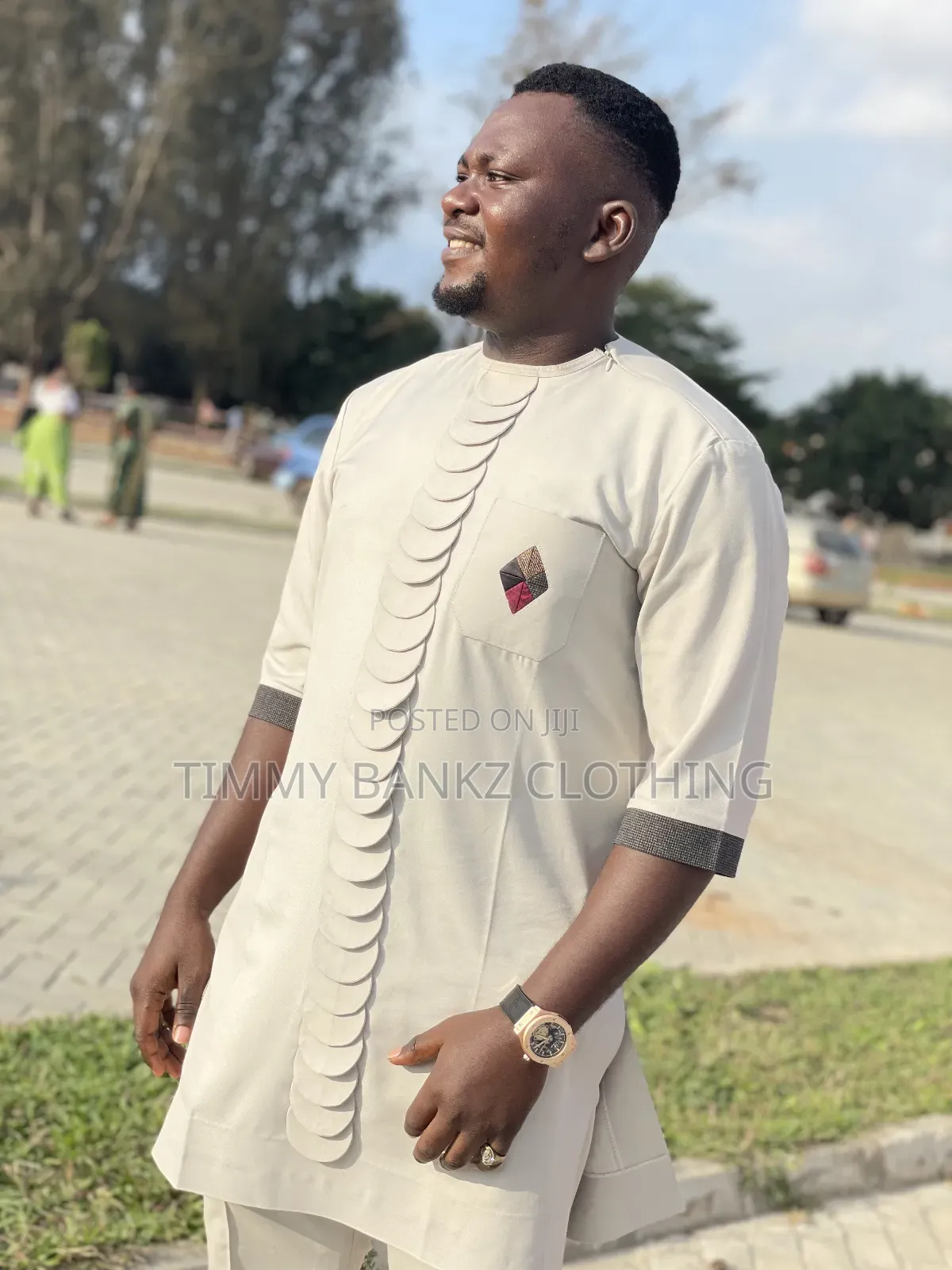 Classic Men's Silver Kaftan/Senatorial Wear
