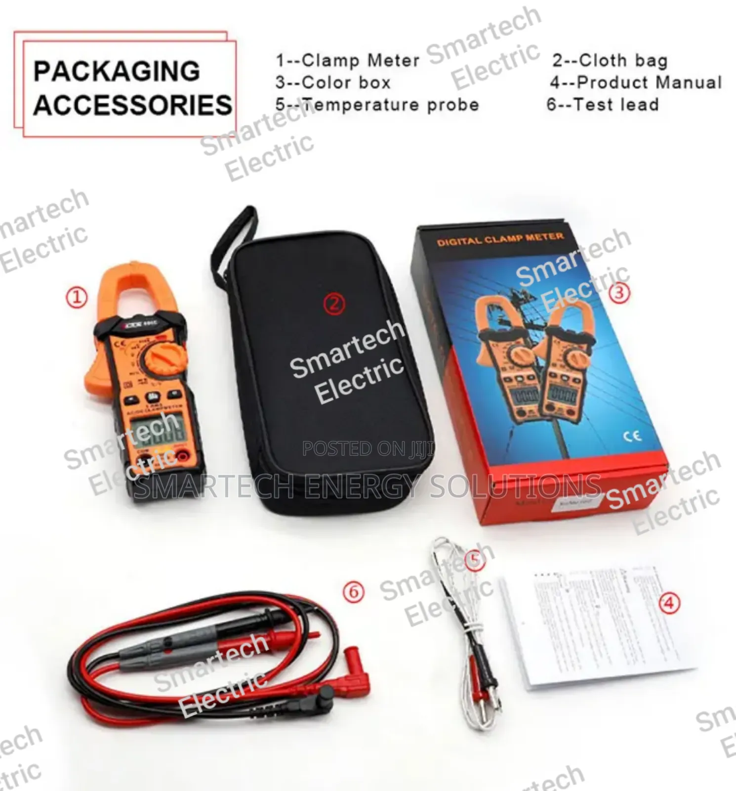 Victor 606e 4000 Count Clamp Digital Ac/Dc Multimeter True RMS