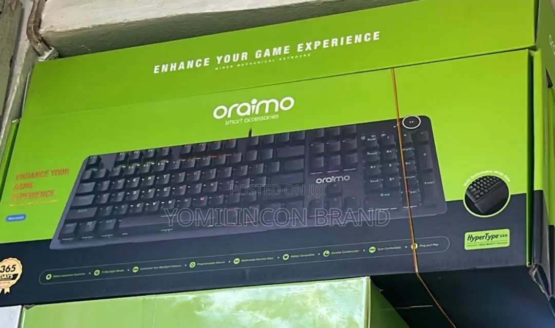 Oraimo Hyper Type Mechanical Gaming Keyboard With RGB Light Volume