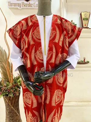 Zipper White Men's Kaftan/Native Wear