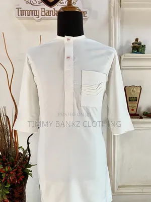 Embroidered Cream Men's Agbada/Native Wear